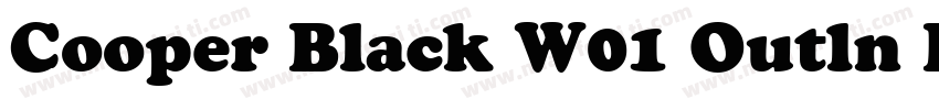 Cooper Black W01 Outln Bd Cond字体转换